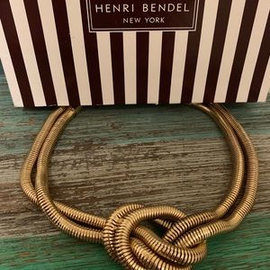 Henri Bendel Gold Knot Necklace